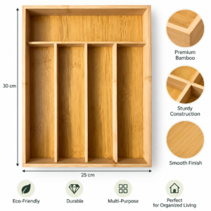 bamboo cultlury organizer